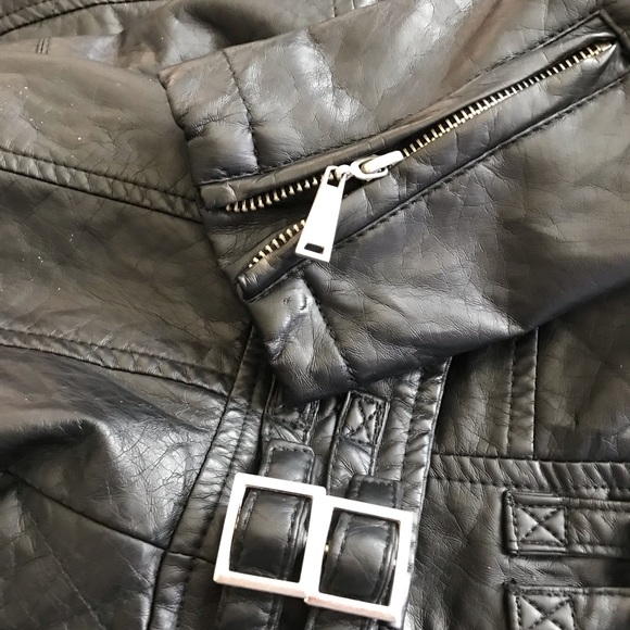Vegan Leather Black J2 Moto Jacket - Picture 7 of 8